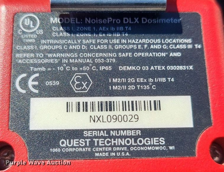 image for item DP3504 3M Quest Noise Pro DLX Dosimeters 