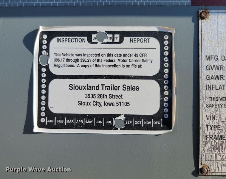 image for item DP3505 2009 SmithCo S3-43-34 side dump trailer