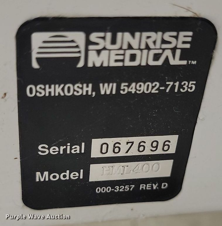 image for item DP3507 Hoyer HML400 patient lift