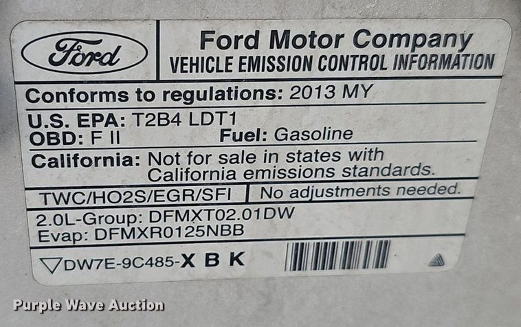 image for item DQ8705 2013 Ford Transit Connect XLT van