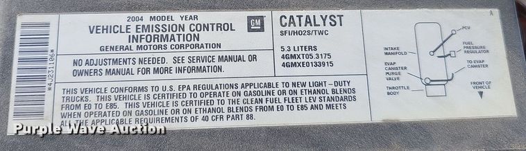 image for item DQ8706 2004 Chevrolet Tahoe SUV