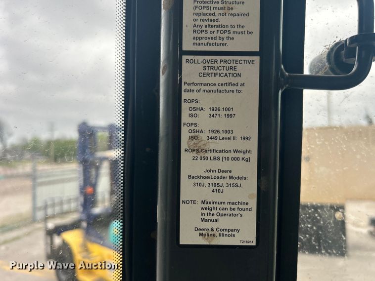 image for item EG0289 2008 John Deere 310SJ backhoe