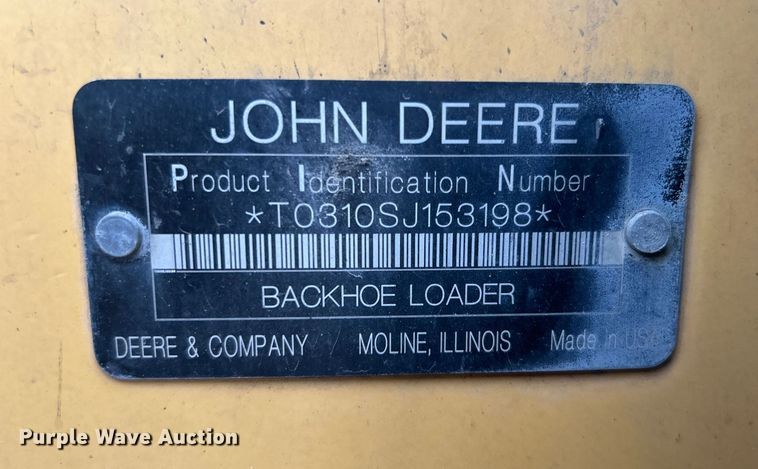 image for item EG0289 2008 John Deere 310SJ backhoe