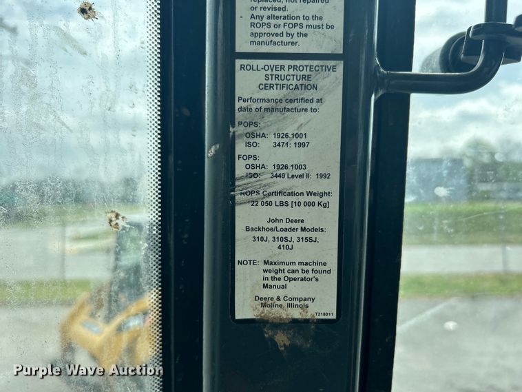 image for item EG0298 2009 John Deere  310SJ backhoe