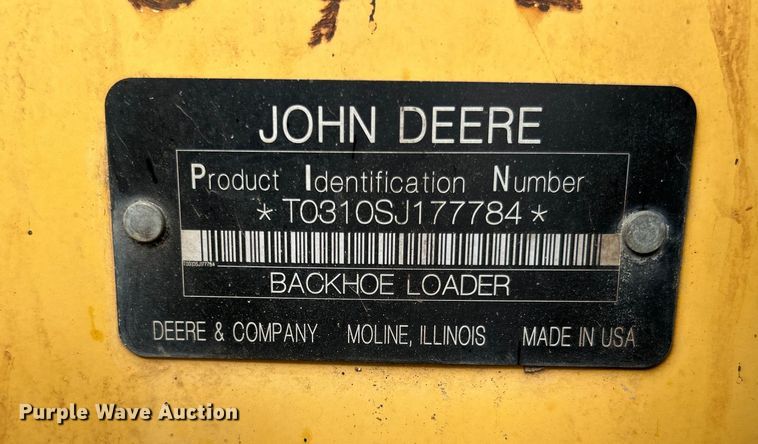 image for item EG0298 2009 John Deere  310SJ backhoe