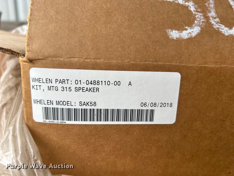 image for item EG0302 Approx. 50 Whelen SAK58 SA315P siren speaker mount bracket