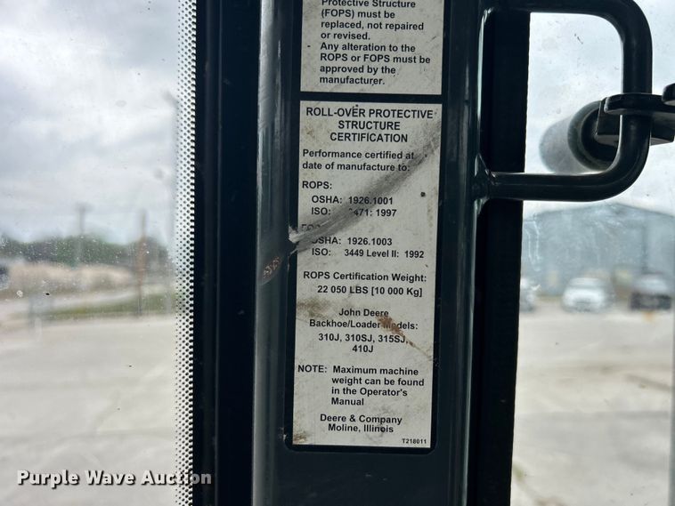 image for item EG0306 2008 John Deere 310SJ backhoe