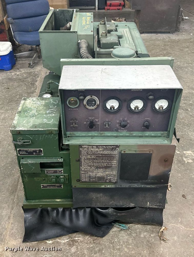 image for item EH6620 1986 Libby Welding Co. Inc. MEP003A generator set