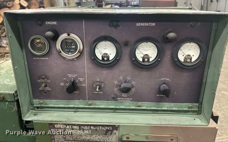 image for item EH6620 1986 Libby Welding Co. Inc. MEP003A generator set