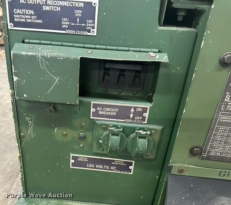 image for item EH6620 1986 Libby Welding Co. Inc. MEP003A generator set