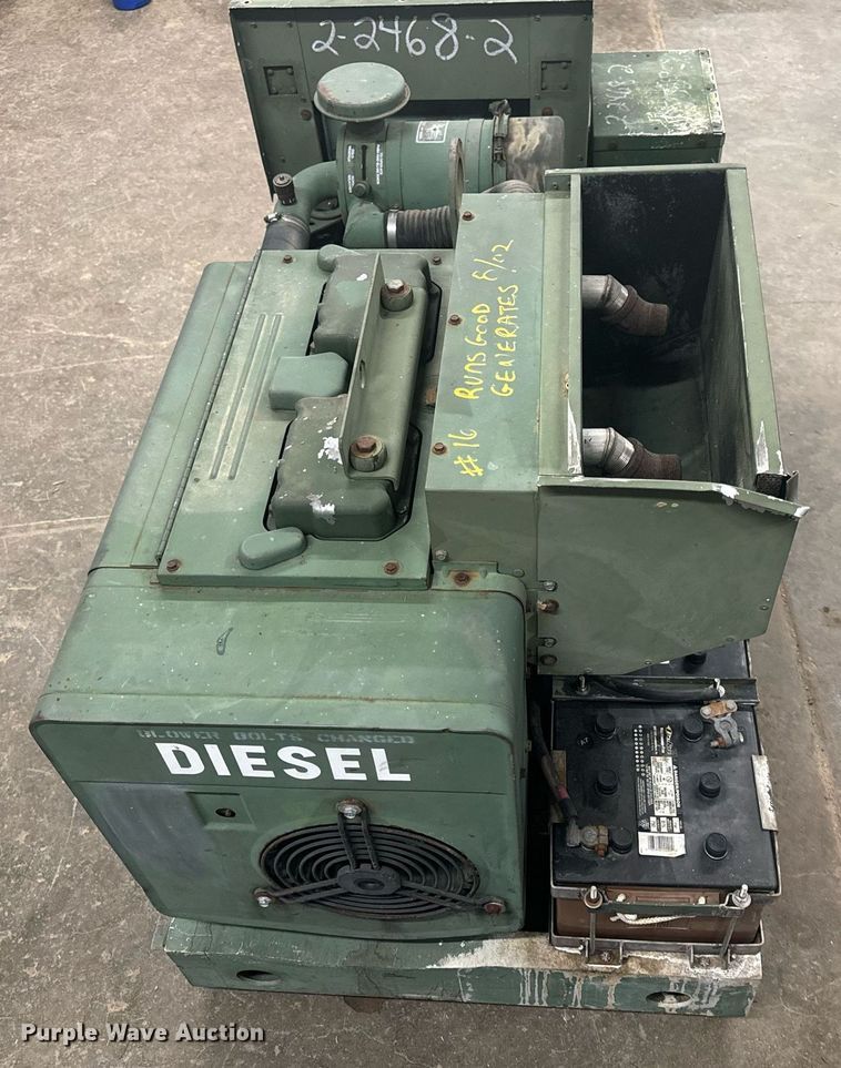 image for item EH6620 1986 Libby Welding Co. Inc. MEP003A generator set