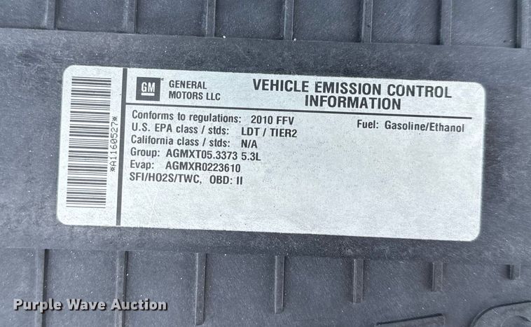 image for item EH6627 2010 Chevrolet Express van