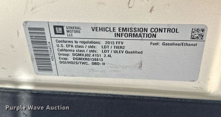 image for item EH6632 2013 Chevrolet Equinox  SUV