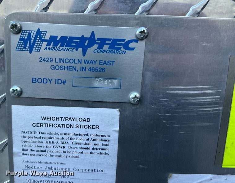 image for item EH6647 2008 Chevrolet C4500 ambulance