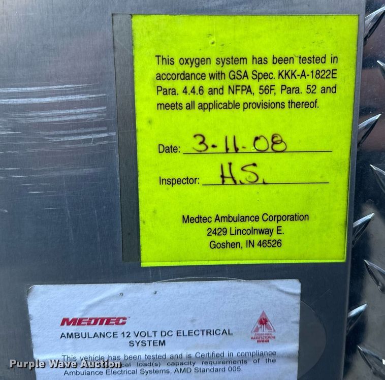 image for item EH6647 2008 Chevrolet C4500 ambulance