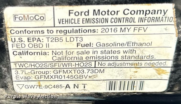 image for item EH6655 2016 Ford Explorer Police Interceptor  SUV