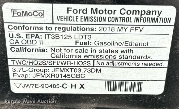 image for item EH6656 2018 Ford Explorer Police Interceptor SUV