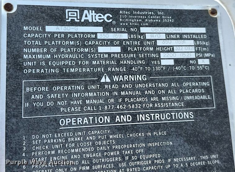 image for item EH6658 2002 Ford F450 Super Duty XL bucket truck