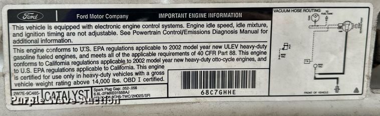 image for item EH6658 2002 Ford F450 Super Duty XL bucket truck