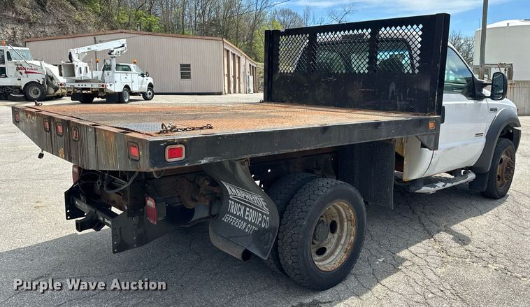 image for item EH6659 2005 Ford F550 Super Duty XL dump flatbed truck
