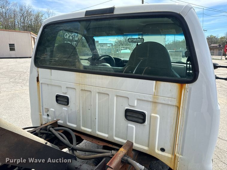 image for item EH6659 2005 Ford F550 Super Duty XL dump flatbed truck