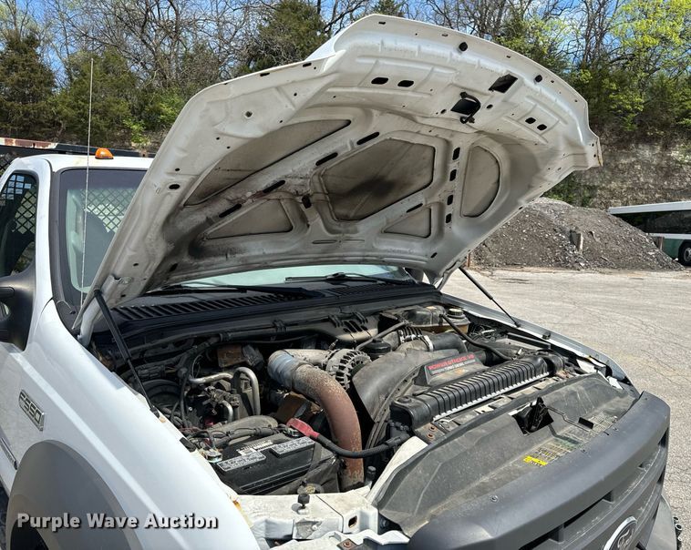 image for item EH6659 2005 Ford F550 Super Duty XL dump flatbed truck