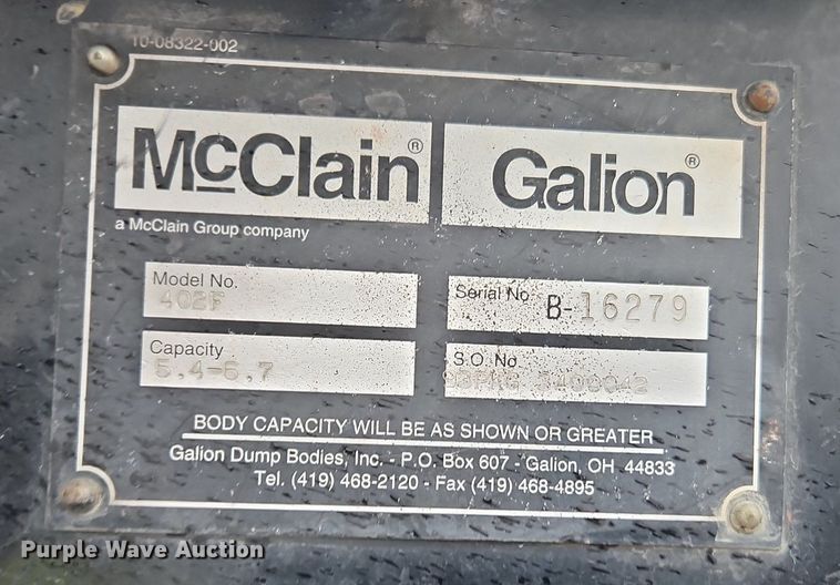 image for item EI3680 1995 GMC TopKick C6500 dump truck