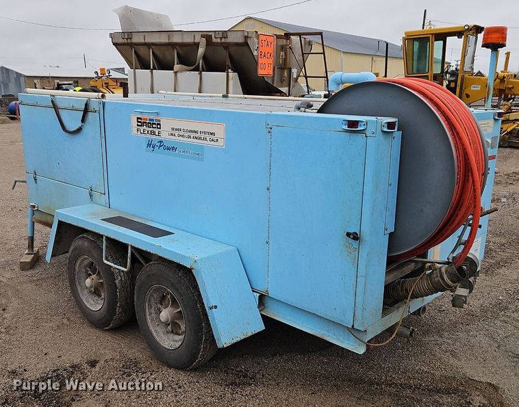image for item EI3681 1991 Sreco Flexible HV2060TR/L sewer jetter trailer