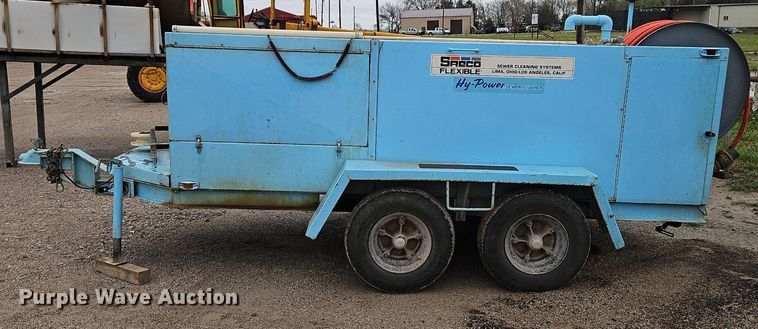 image for item EI3681 1991 Sreco Flexible HV2060TR/L sewer jetter trailer