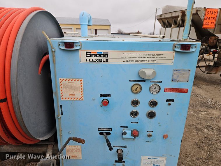 image for item EI3681 1991 Sreco Flexible HV2060TR/L sewer jetter trailer