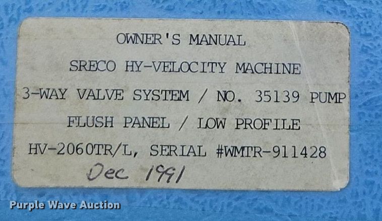 image for item EI3681 1991 Sreco Flexible HV2060TR/L sewer jetter trailer