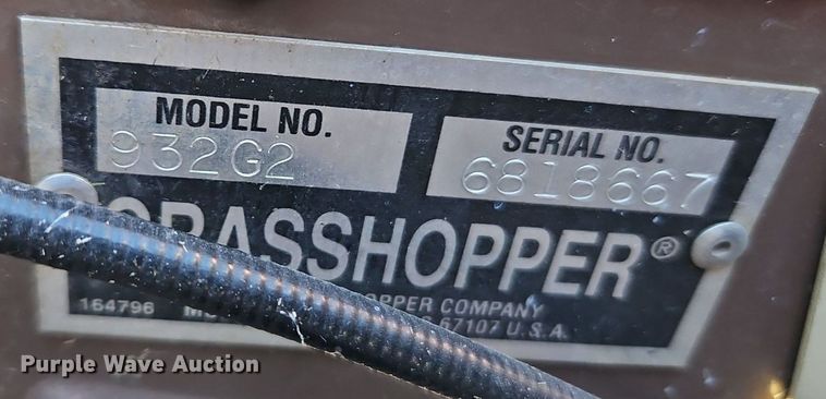 image for item EI3696 Grasshopper  932G2 ZTR lawn mower