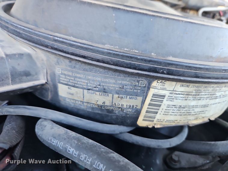 image for item EI3699 1982 GMC High Sierra 3500 pumper fire truck