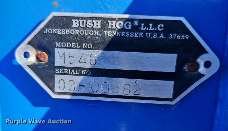 image for item EI3700 Bush Hog M546 quick attach loader and bucket