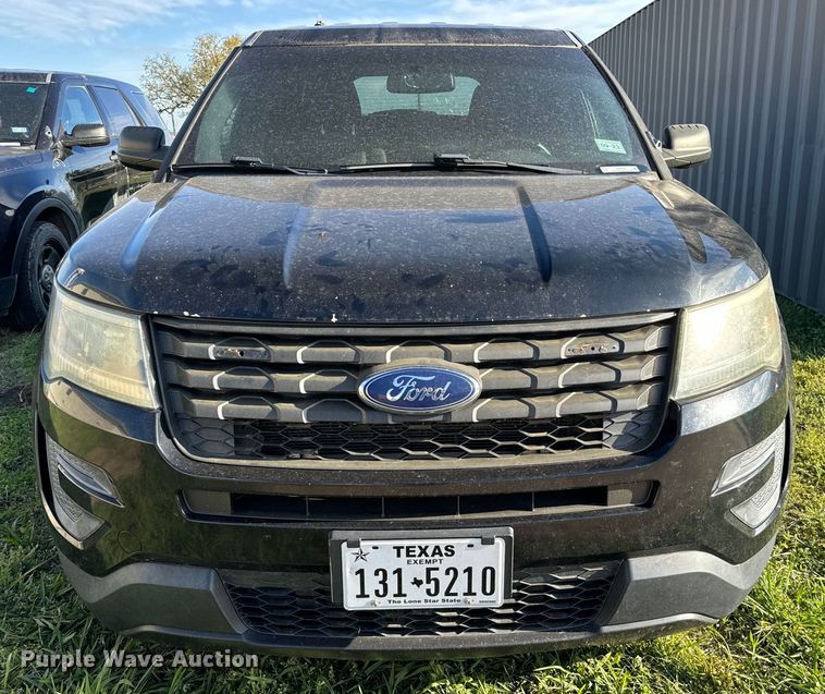 image for item EJ0365 2016 Ford Explorer Police interceptor SUV