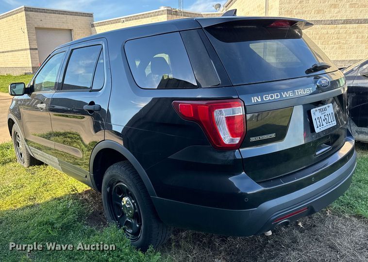 image for item EJ0365 2016 Ford Explorer Police interceptor SUV