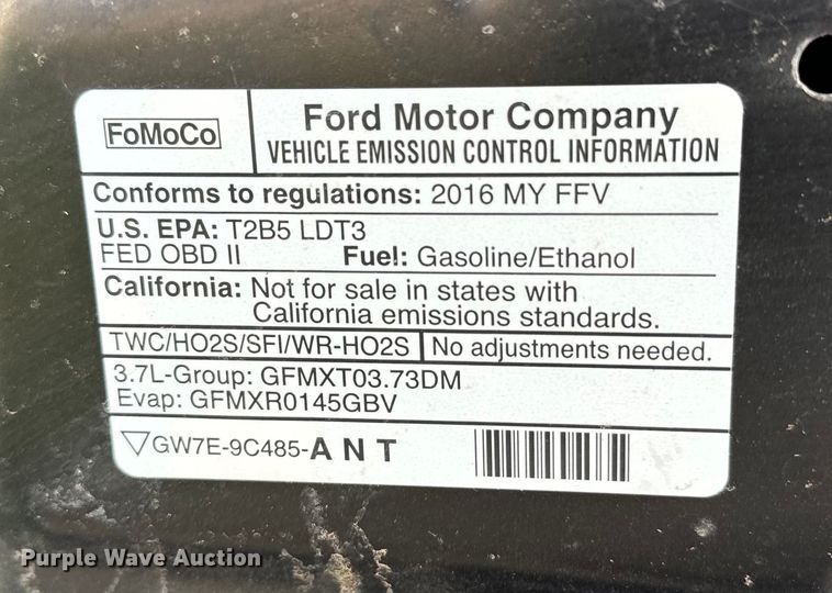 image for item EJ0365 2016 Ford Explorer Police interceptor SUV