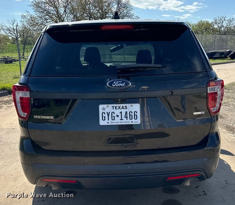 image for item EJ0373 2016 Ford Explorer Police Interceptor SUV