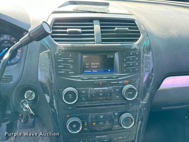 image for item EJ0373 2016 Ford Explorer Police Interceptor SUV