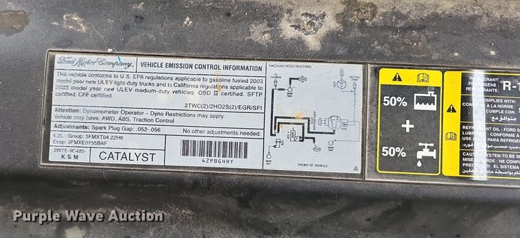 image for item EJ6235 2003 Ford F150 XL pickup truck