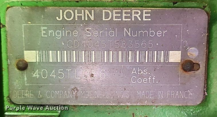 image for item EJ6241 2000 John Deere 6410 MFWD tractor
