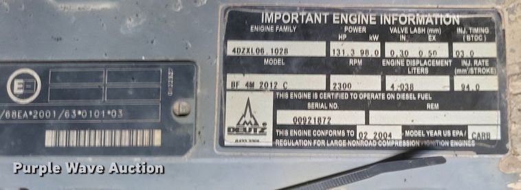 image for item EJ7864 2004 Hamm HD110HV double drum vibratory roller