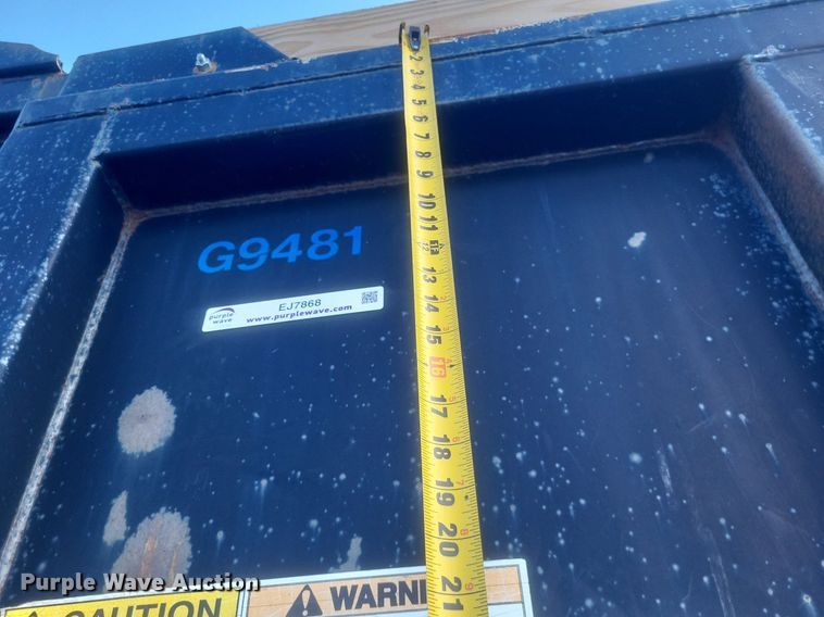 image for item EJ7868 2009 Palmer Machine Works  PDT-12-17 end dump pup trailer