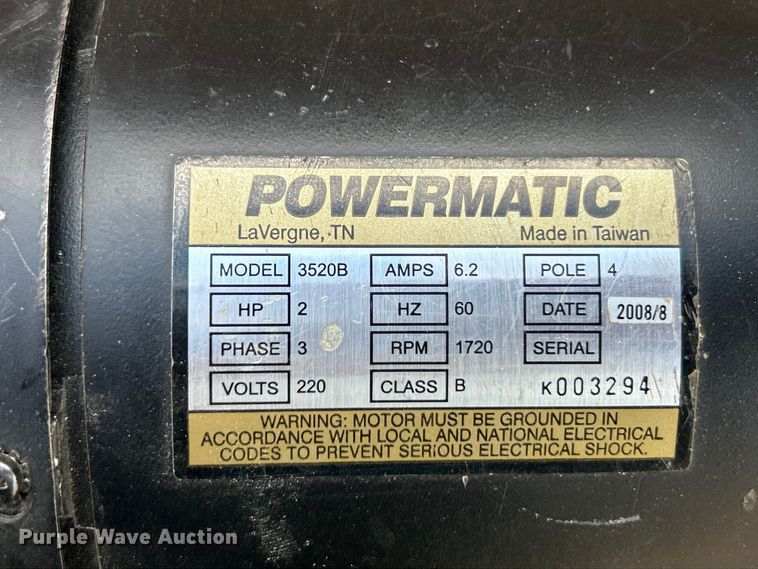 image for item EK4348 Powermatic  3520B wood lathe