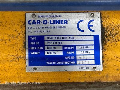 image for item EK4351 2002 Car-O-Liner frame machine 