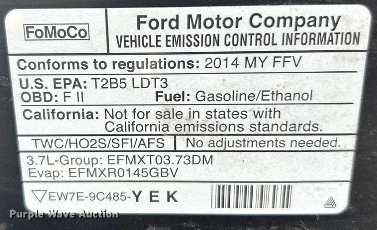 image for item EK4452 2014 Ford Explorer Police Interceptor  SUV