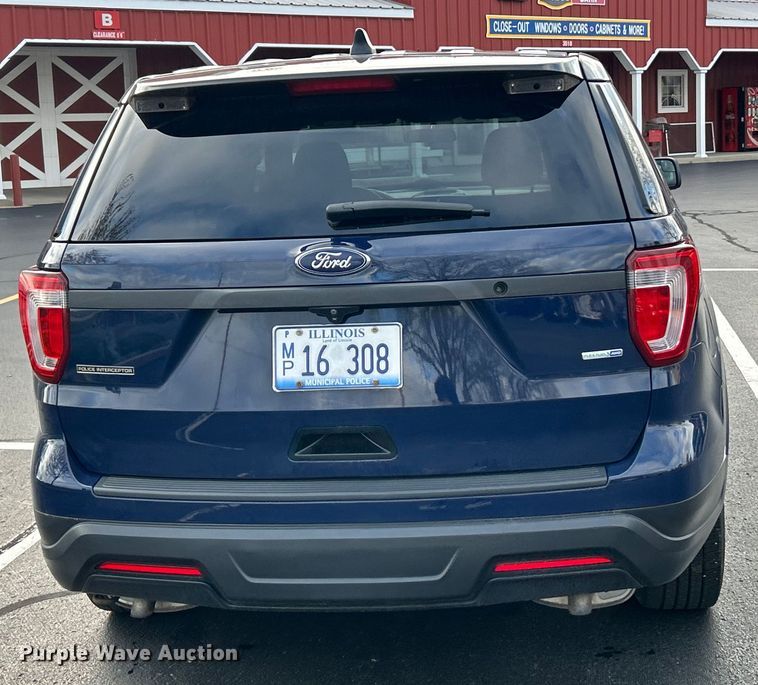 image for item EK4453 2018 Ford Explorer Police Interceptor  SUV