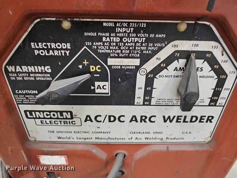 image for item EK5727 (2) Lincoln Electric AC/DC welders
