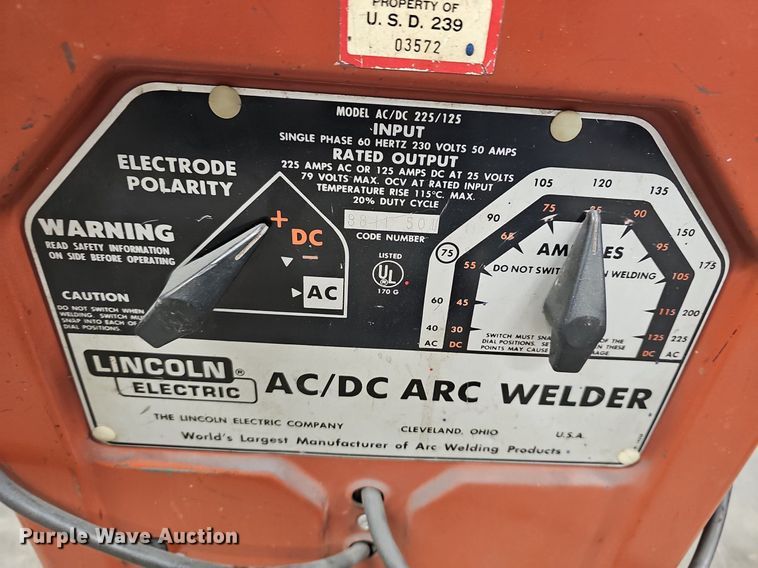 image for item EK5728 (2) Lincoln Electric AC/DC welders