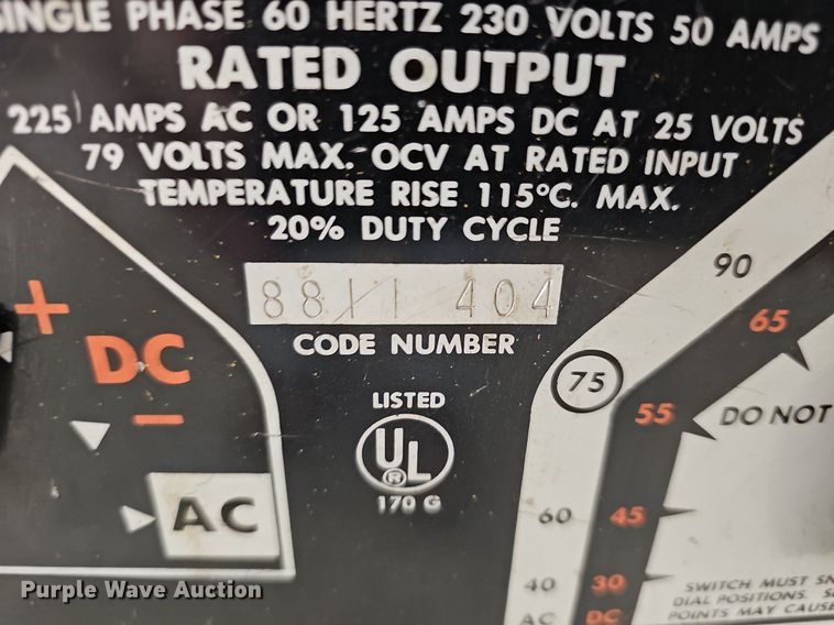 image for item EK5728 (2) Lincoln Electric AC/DC welders